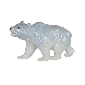 Vintage Pfeffer Gotha Porzellan Germany Blue Bear Miniature Figurine 1934-1942